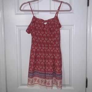 Xhilaration Pink Floral Paisley Romper W/ Pockets